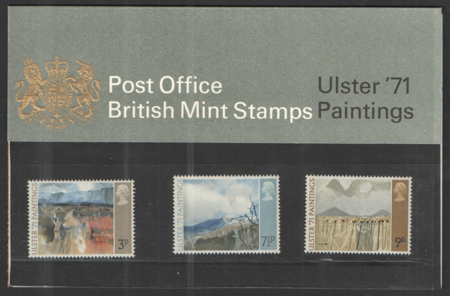 (image for) 1971 Ulster Paintings Type B - Chain Visible Royal Mail Presentation Pack 26a - Click Image to Close